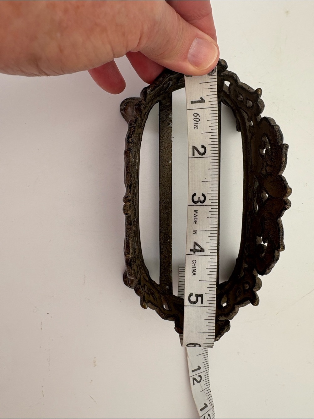 Vintage Art Nouveau Metal Caddy - Picture 9 of 11